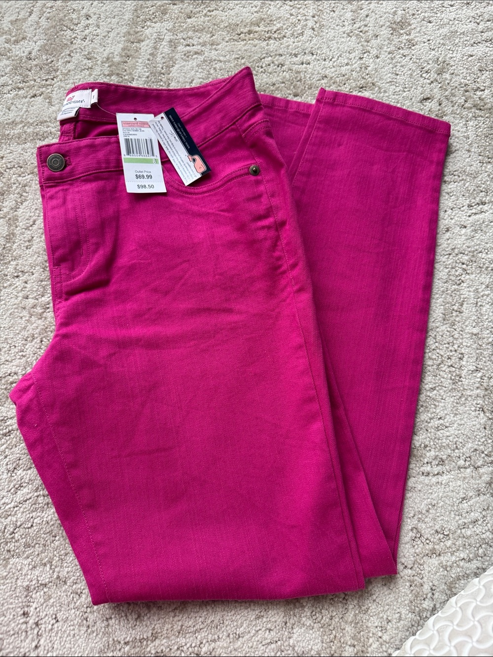 Vineyard Vines Women's Skinny Jeans in Bright Pink